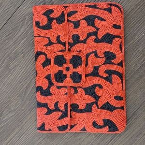 Akira Chicago hand beaded clutch handbag purse NEW